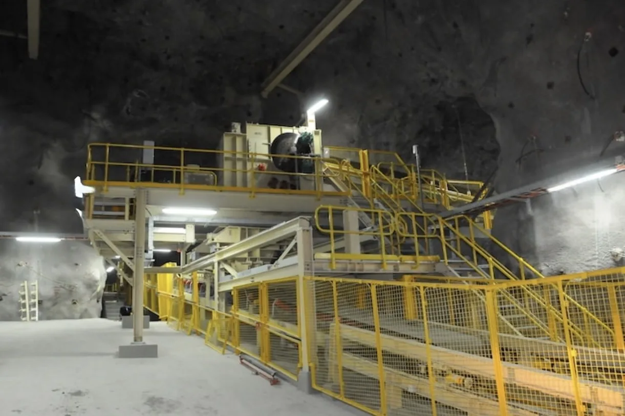 Underground Ore Crushing, Sorting and Transportation Facility