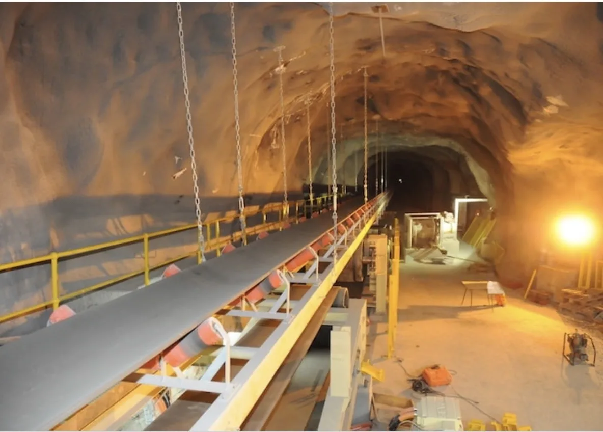 Underground Ore Crushing, Sorting and Transportation Facility