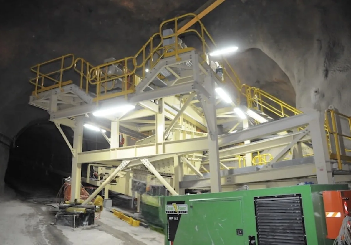 Underground Ore Crushing, Sorting and Transportation Facility